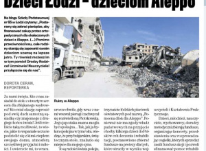 Misja Pomocna Dłoń dla Dzieci z Aleppo